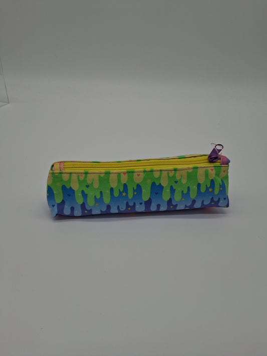pastel rainbow slime v. 3 slim pencil case