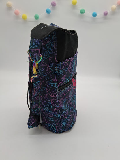 gradient dice v. 2 Hyacinth water bottle carrier