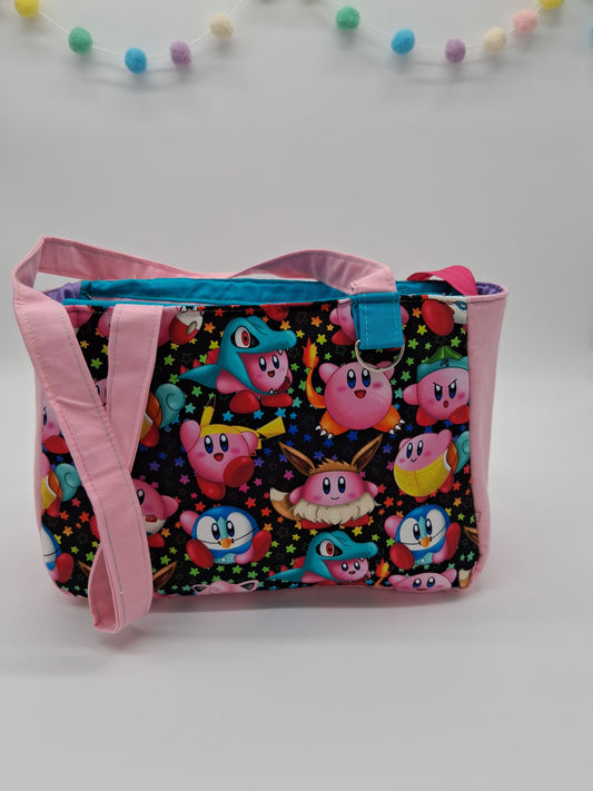 costumed pink guy Peony shoulder bag