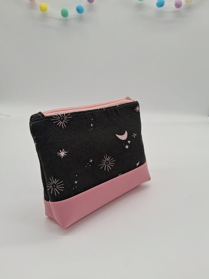 black pink skies v. 4 boxy pouch