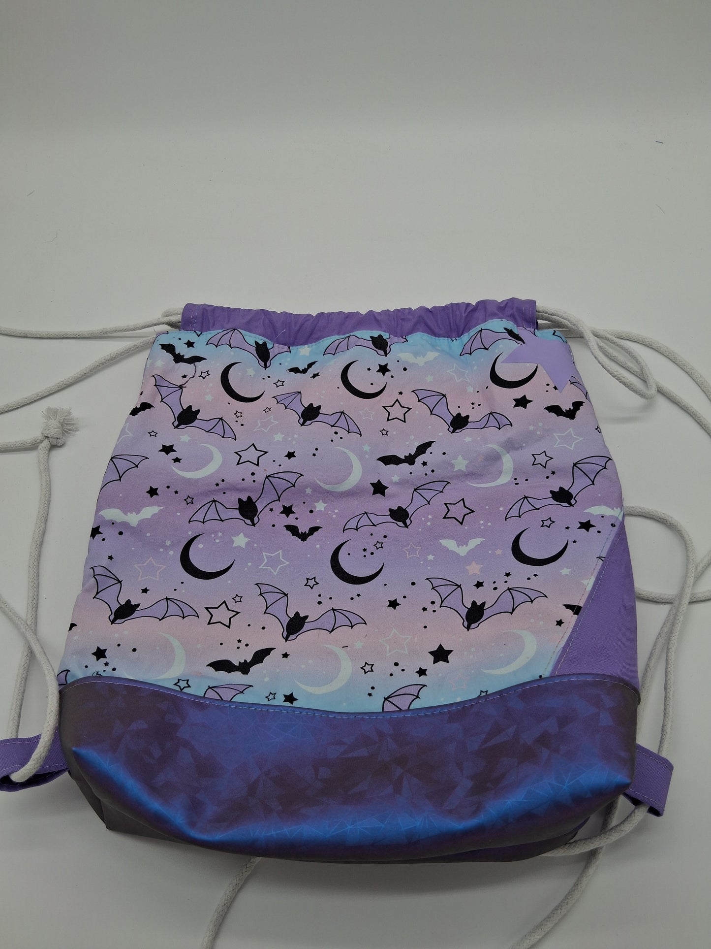 pastel bats v. 1 Begonia drawstring backpack
