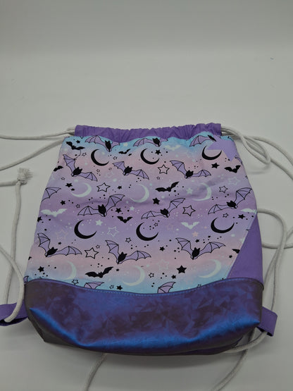 pastel bats v. 1 Begonia drawstring backpack