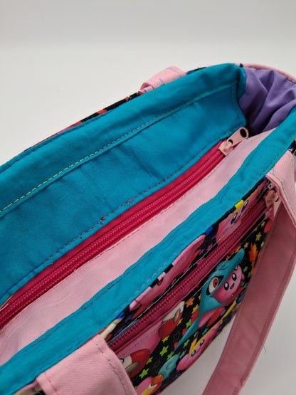 costumed pink guy Peony shoulder bag