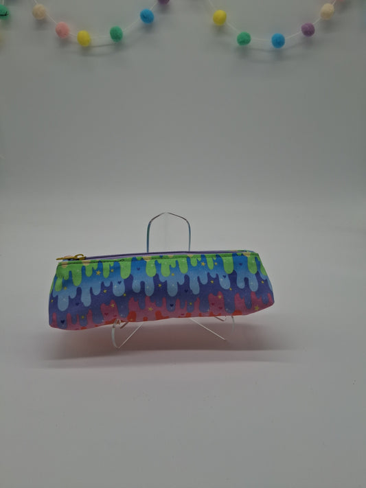 pastel rainbow slime v. 1 slim pencil case