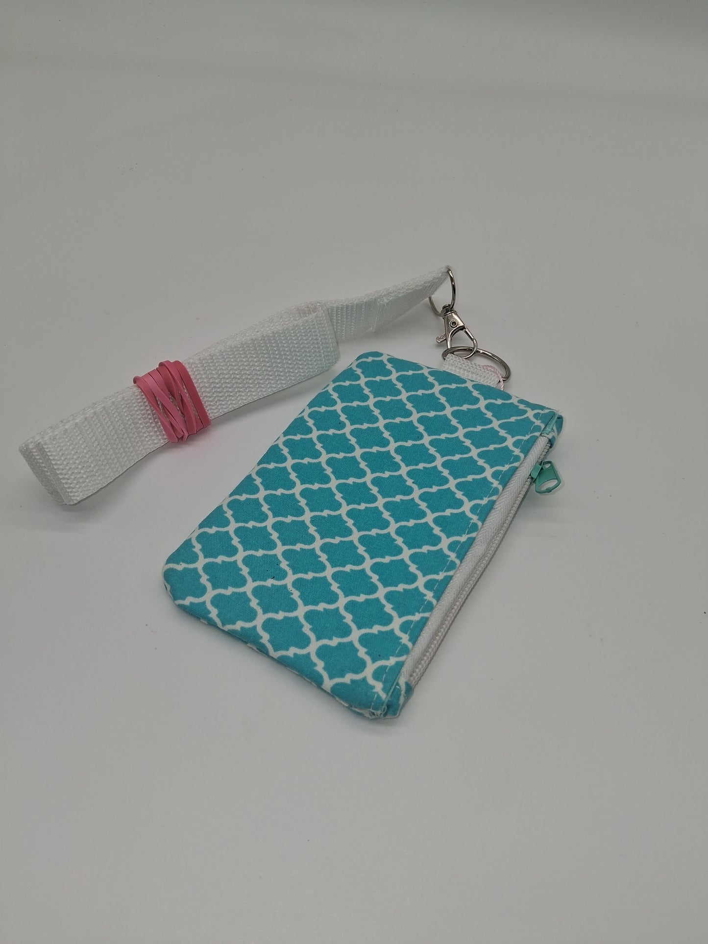 teal geometric v. 2 piper ID holder