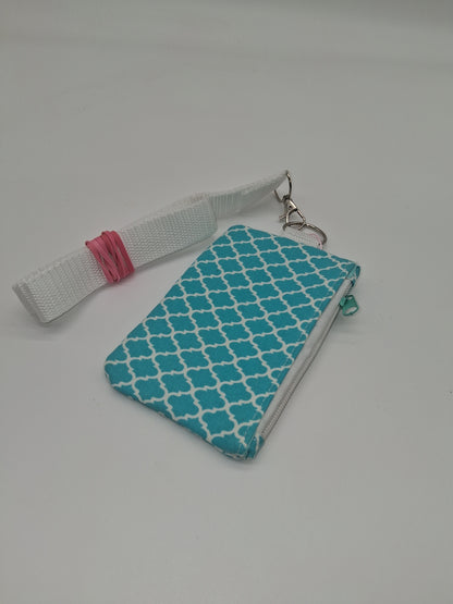 teal geometric v. 2 piper ID holder