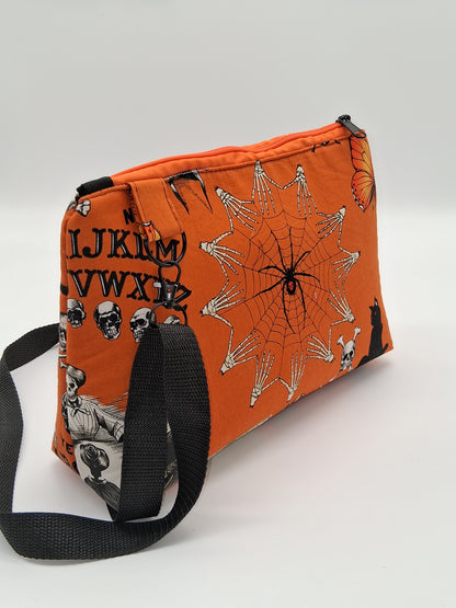 vintage orange Halloween v. 1 Sunflower crossbody bag