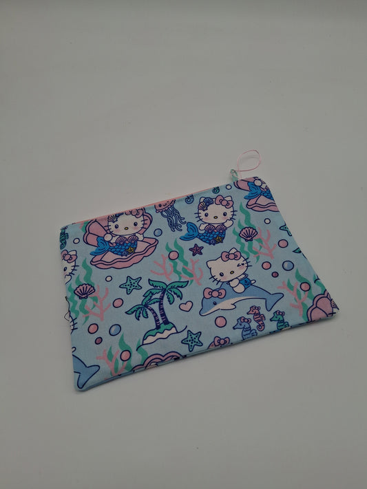 hello mermaid v. 3 flat zipper pouch