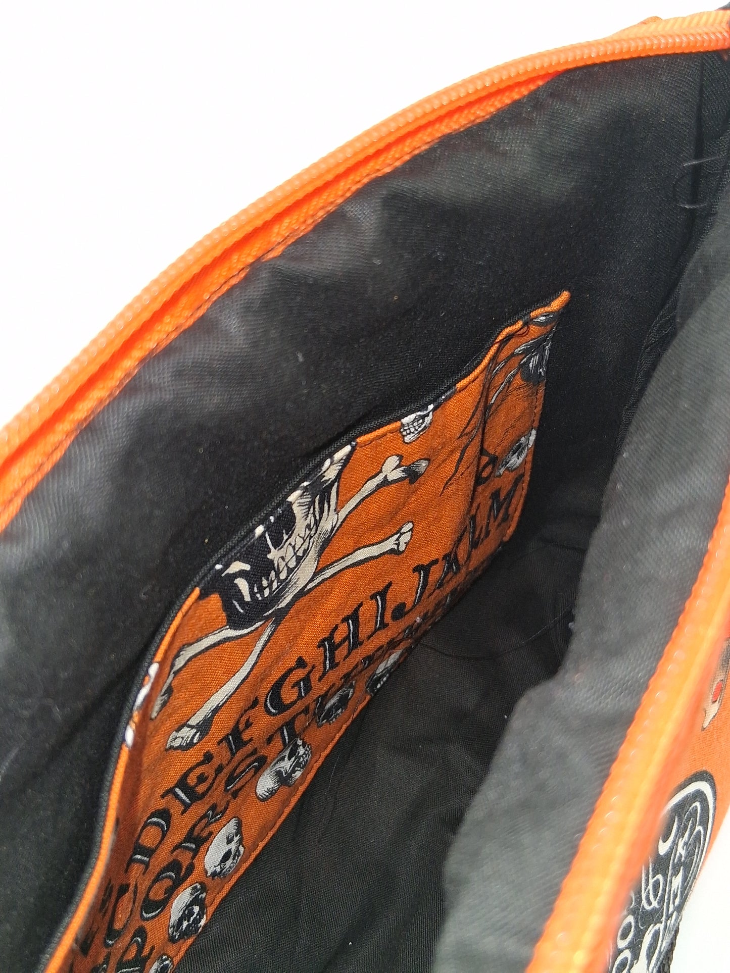vintage orange Halloween v. 1 Sunflower crossbody bag