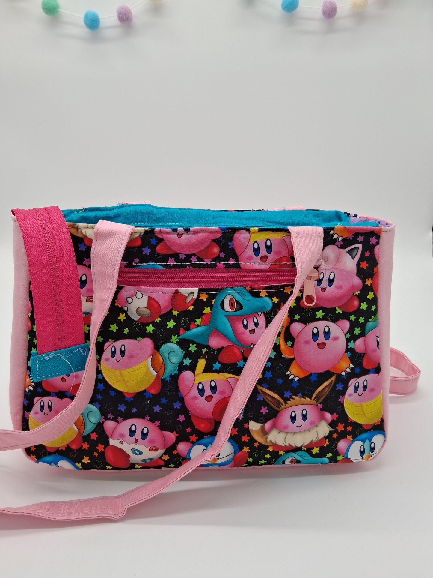 costumed pink guy Peony shoulder bag