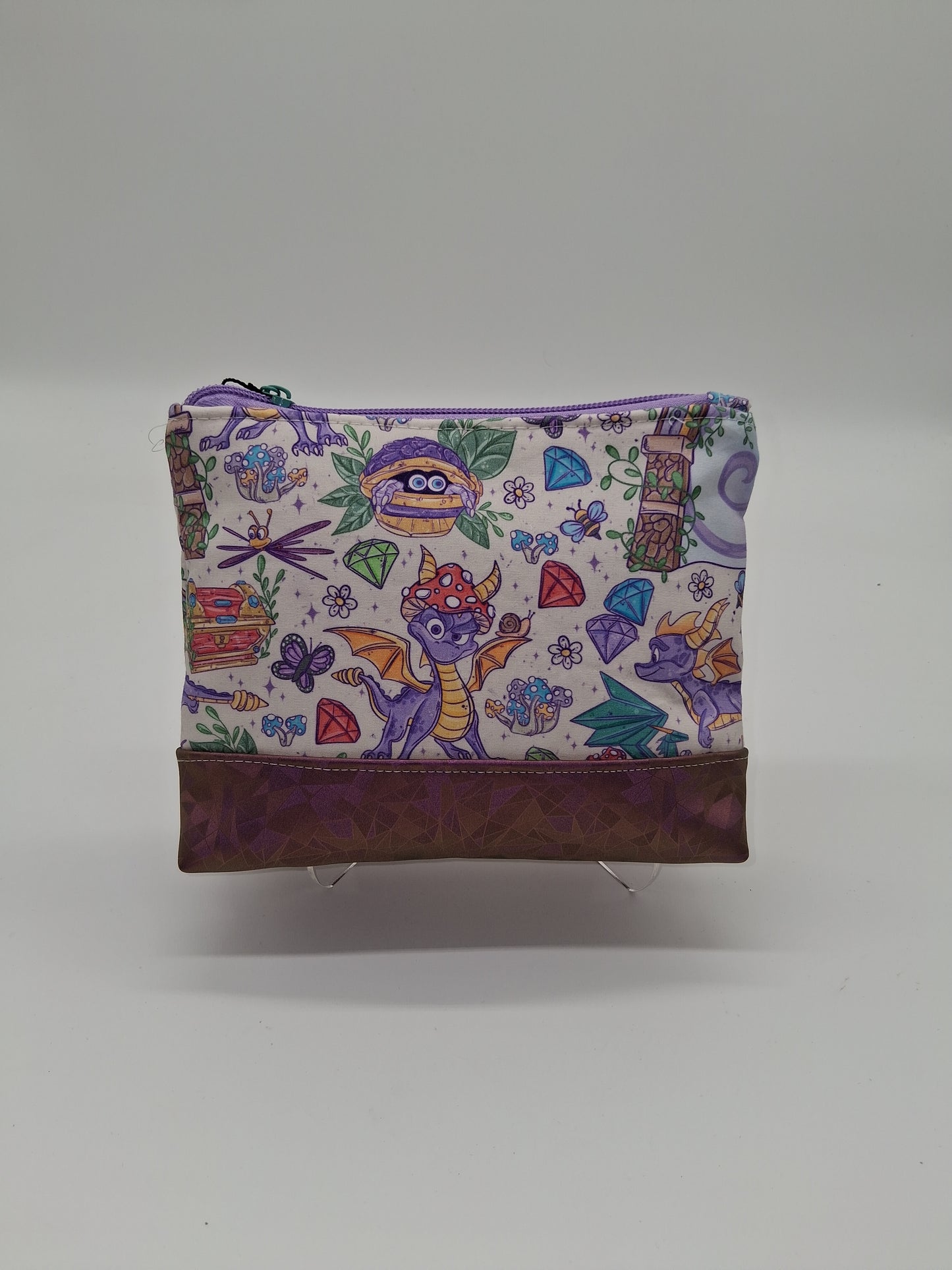 old-school purple v. 6 boxy pouch