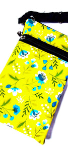 yellow flowers mini crossbody
